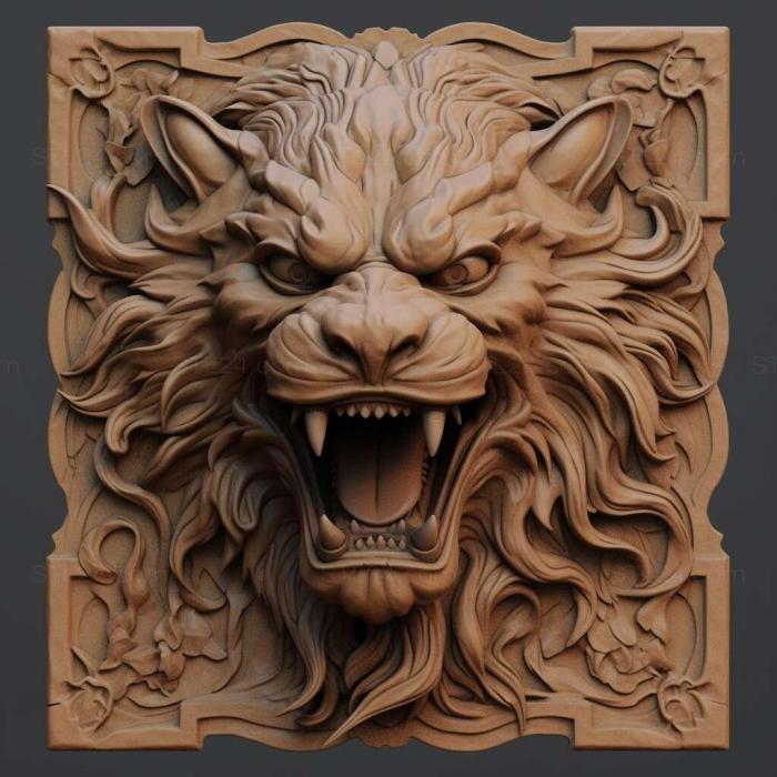 Nature and animals (st beast 3, NATURE_5123) 3D models for cnc